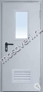 Противопожарная дверь с вентиляционной противопожарной решёткой СР-05 - купить от производителя Мосдвери Противопожарная дверь с вентиляционной противопожарной решёткой СР-05