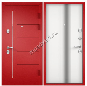 Красная входная дверь в квартиру KVD-08 - купить от производителя Мосдвери Красная входная дверь в квартиру KVD-08